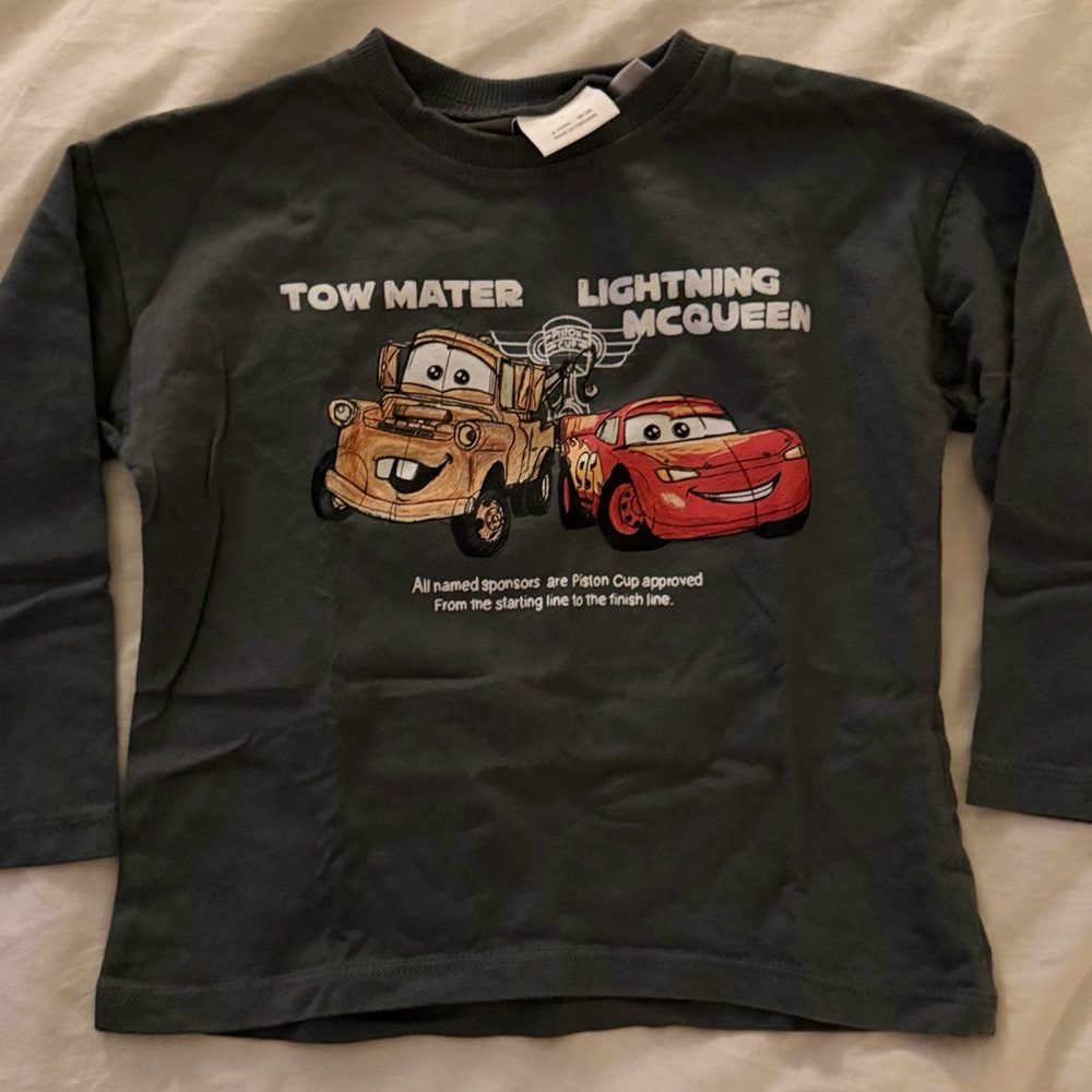 Zara Kids' Cars Graphic Tee - Black